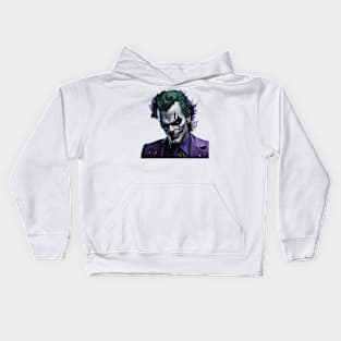 Clown With Menacing Look Kids Hoodie